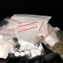 bags of drugs in a pile